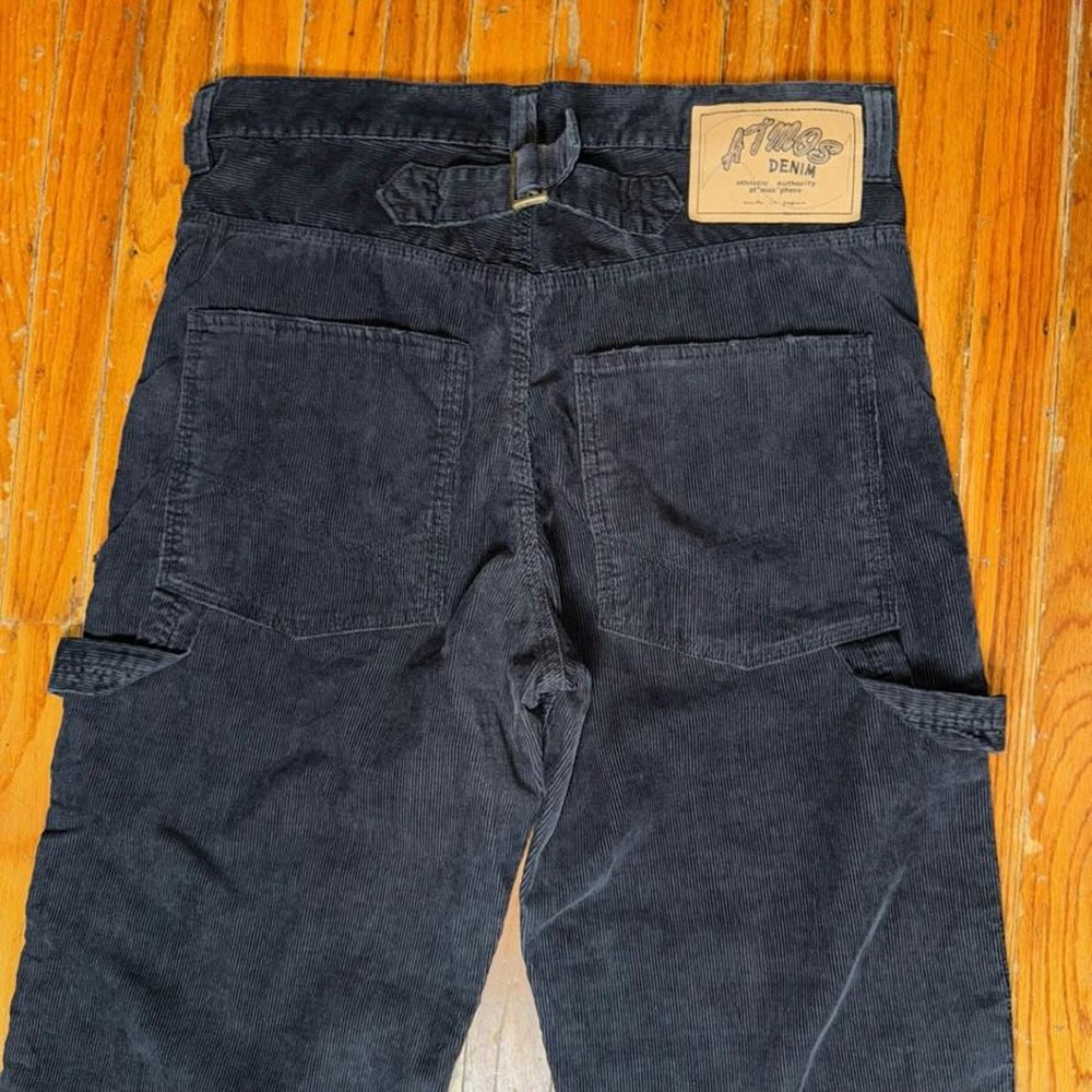 Atmos  32 x 30 Corduroy Carpenter Pants Gray Japanese Streetwear Charcoal